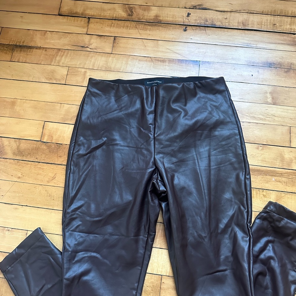 Banana Republic  Brown Leather pants